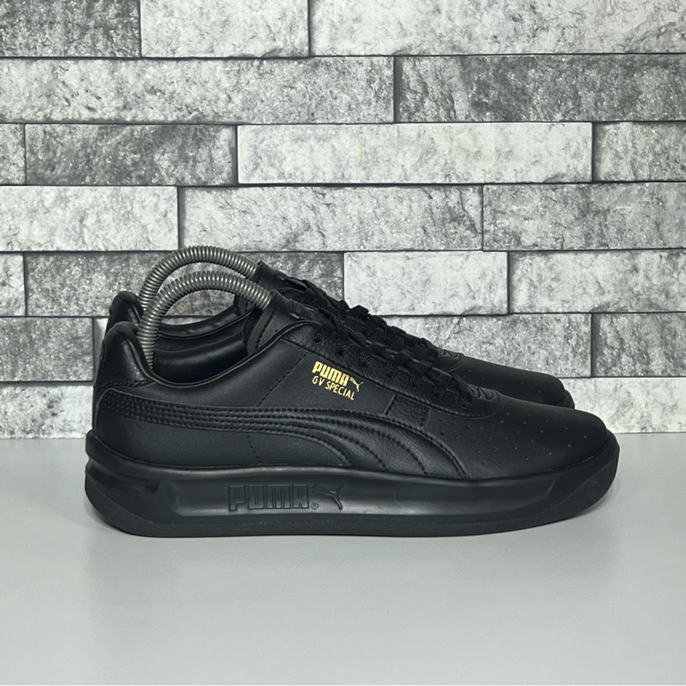 Puma GV Special Womens 8 Black And Gold Casual Sneakers